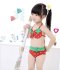 ชุดว่ายน้ำเด็ก BIKINI สตอเบอร์รี่สีแดง