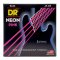 DR Strings Neon Pink Bass 45-125 Medium 5-String