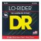DR Strings Lo-Rider Stainless Steel Electric Bass Strings Long Scale Set - 4-String .045-.105 Medium
