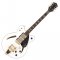 Gretsch G2627T Streamliner Center Block 3-Pickup Cateye With Bigsby Electric Guitar White