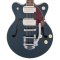 Gretsch G2655T-P90 Streamliner Center Block Jr. Double-Cut P90 Electric Guitar - Midnight Sapphire on Vintage Mahogany Stain