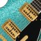 Gretsch G6229TG Limited-Edition Players Edition Sparkle Jet BT Electric Guitar With Bigsby and Gold Hardware Ocean Turquoise Sparkle