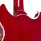 Harmony Standard Comet Electric Guitar w/Case, RW FB, Trans Red