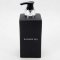 Dispenser 8x8 H. 12 cm.; Matt Black-Shower Gel