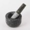 Stone mortar and pestle 5"