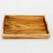 Wooden tray Size L 15x22x3 cm.
