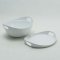 Bowl lid with ears 6.75 "white