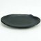 Oval Melamine plate Black 31.2x20.7x3.3 cm.
