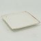 Rustic White Square Plate  21.5 cm.