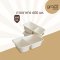 2-compartment tray, grace simple 600 ml. + antifog cover 25 pcs.