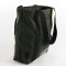 Shoulder bag with zipper 42x38x13 cm. Olive green-Black