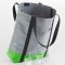 Shoulder bag size 43x40x12.5 cm. Gray-green
