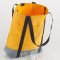 Shoulder bag size 43x40x12.5 cm. yellow-light gray