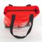 Shoulder bag with zipper 44.5x40x13 cm. Red-black