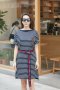 Stripes Rosie Dress with Belt D10405