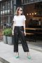 Black Sequin Wide Leg Pants B11201