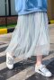 Rainbow Mint Pleated Skirt