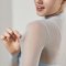 บอดี้สูท Bodysuit ผ้าเมช ผ้าตาข่าย ซีทรู บอดี้สูทซีทรู บอดี้สูท คอเต่า แขนยาว เชอรีล่อน Cherilon
