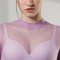 บอดี้สูท Bodysuit ผ้าเมช ผ้าตาข่าย ซีทรู บอดี้สูทซีทรู บอดี้สูท คอเต่า แขนยาว เชอรีล่อน Cherilon