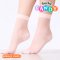 Candy Socks ถุงเท้าเนื้อบาง สีส้มอ่อน Orange Candy รหัส CDAH-LO