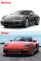 ชุดแปลงพร้อมกันชนและบังโคลน สำหรับ Porsche 718 Cayman และ Boxster 981 ปี 2012-2016 อัพเกรดเป็น GT4