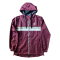 Zip Through Shell Burgandy Gold White
