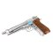 WE M92 Long Silver กริปลายไม้