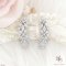 Flower Design Diamond Earrings
