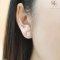 ต่างหูเพชรประกบสี่เหลี่ยม(ถอดใส่ได้ 3แบบ)