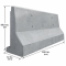 แบริเออร์คอนกรีต เกาะกลางถนน Half ขนาด 42x88.8x200 ซม. เหล็ก Wire Mesh