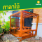 ซุ้มศาลาไม้ระแนง (ไม้ศักทอง) ขนาด 2x2.20 เมตร