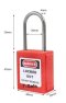 TS-4MM Safety Padlock แม่กุญแจนิรภัย ยี่ห้อ T-Safe ก้านเหล็ก ขนาด 38 mm x 4 mm