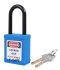 TS-CN4-B Safety Padlock แม่กุญแจนิรภัย สีฟ้าน้ำเงิน ยี่ห้อ T-Safe ไม่นำไฟฟ้า ขนาด 38 mm