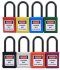 TS-CN4-B Safety Padlock แม่กุญแจนิรภัย สีฟ้าน้ำเงิน ยี่ห้อ T-Safe ไม่นำไฟฟ้า ขนาด 38 mm