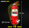 ถังดับเพลิง สีแดง "ชนิดผงเคมีแห้ง"สูตรพิเศษ (ขนาด 10 ปอนด์) ดับไฟ A B (C)