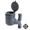 ASAHI มาตรวัดนํ้า อาซาฮี ระบบเฟืองจักรสองชั้น multi-jet 1/2″ สำหรับติดตั้งในแนวตั้ง