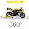 Titan Tech 360°Motorcycle Rear Paddock Stand (Racing Yellow)