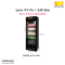 ตู้แช่เย็นกระจก 1 ประตู สีดำ รุ่น FS-330B