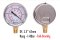 -1 - 0 Bar Vacumm gauge  Dia 2.5" 63MM ( -760-0mmhg)