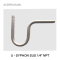 U-SYPHON SUS 1/4"