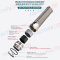IP68 Stainless Steel Metal Cable Glands with Helical Flexible Pigtail M12x1.5-M50x1.5, Metric Pitch, 316L/316/304 Version