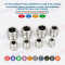 IP68 Brass Multi-Hole Cable Glands, 304/316 Stainless Cable Glands PG & Metric c/w Multi-Orifice (Multi-Entry) Seal