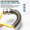 IP68 Flexible Cable Gland Spiral M32x1.5 (Ø15~22mm), Inox Steel 304, 316 or 316L, Sharp Bend Protection, For Extreme Environments
