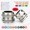 IP68 M40 Metric Stainless Steel Cable Gland – M40x1.5, 18–25 mm Cable Range
