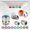 IP68 Waterproof Stainless Steel NPT Electrical Cable Glands with Silicone (Viton, FKM) Sealing Rings