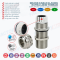Long Thread Cable Gland, IP68/IP69K Brass Metal Cable Glands with Extralong Thread PG7~PG48 & M12~M63 for Thick Panel