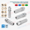 Long Thread Cable Glands IP68, Stainless Steel EN 1.4404/1.4401/1.4301, Metric M12~M100, for Thick Enclosure