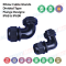 Divided Type Right Angle (90° Elbow) Hermetic Metric Cable Glands IP68 with Locknuts & Flat Gaskets
