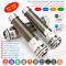 SS304 / SS316 Stainless Steel Metallic PG Cable Glands IP68 with Spiral Protecting Spring