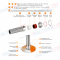SS304 / SS316 Stainless Steel Metallic PG Cable Glands IP68 with Spiral Protecting Spring